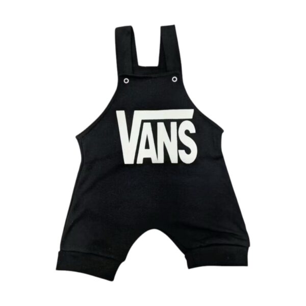 JARDINEIRA VANS PRETA